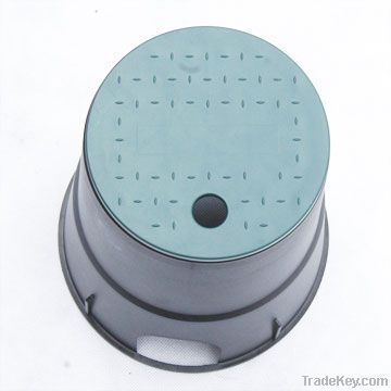 Irrigation round plastic valve box