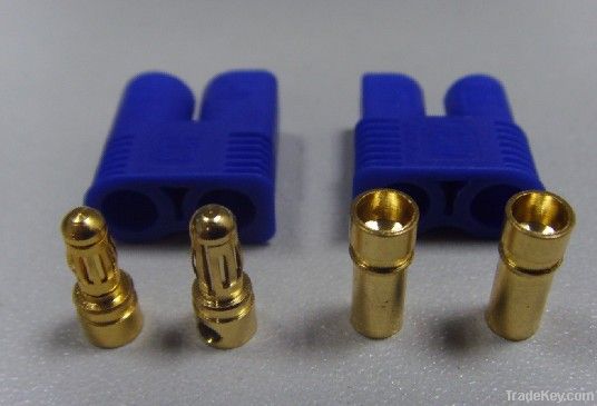 EC3 banana plug with blue housing