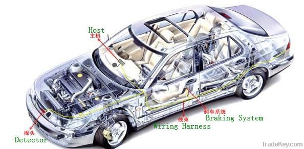 automobile brake and alarm system