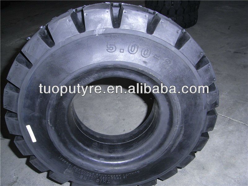 pneumatice solid tire 5.00-8 forklift tire  