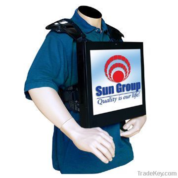 Fnite 15 inch removable backpack advertising player