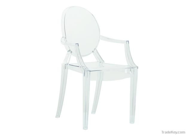 Clear Acrylic Ghost Arm Chair