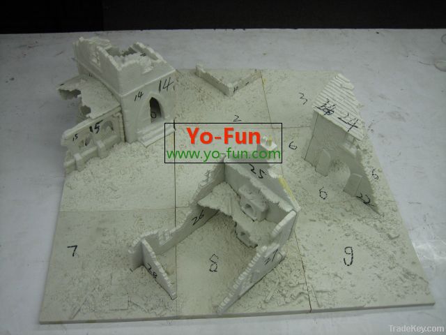 Metal/plastic cartographic Model Map series toy