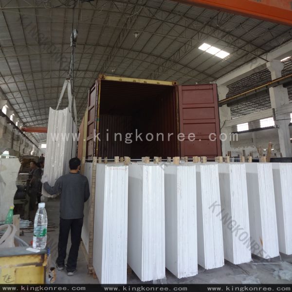 Construction Material Artificial Quartz Stone For Table Top / Vanity Top