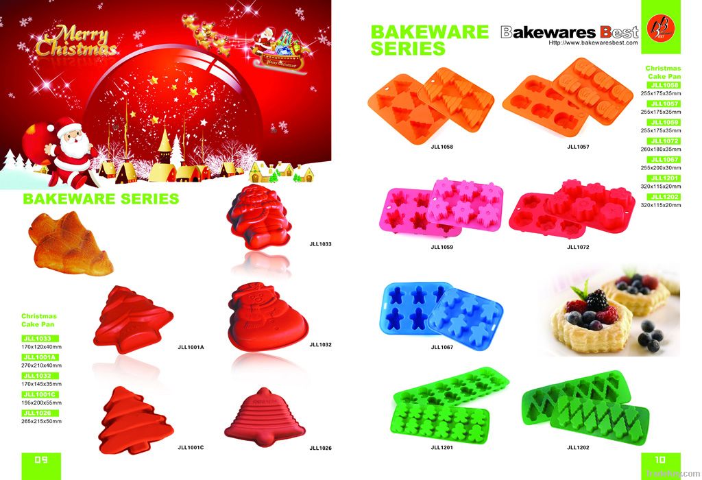 silicone christmas cake pan