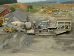 Kleeman impact crusher on tracks