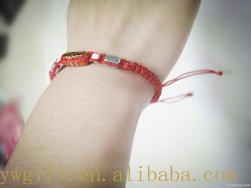 nationality handmade luky red rope weave bracelet