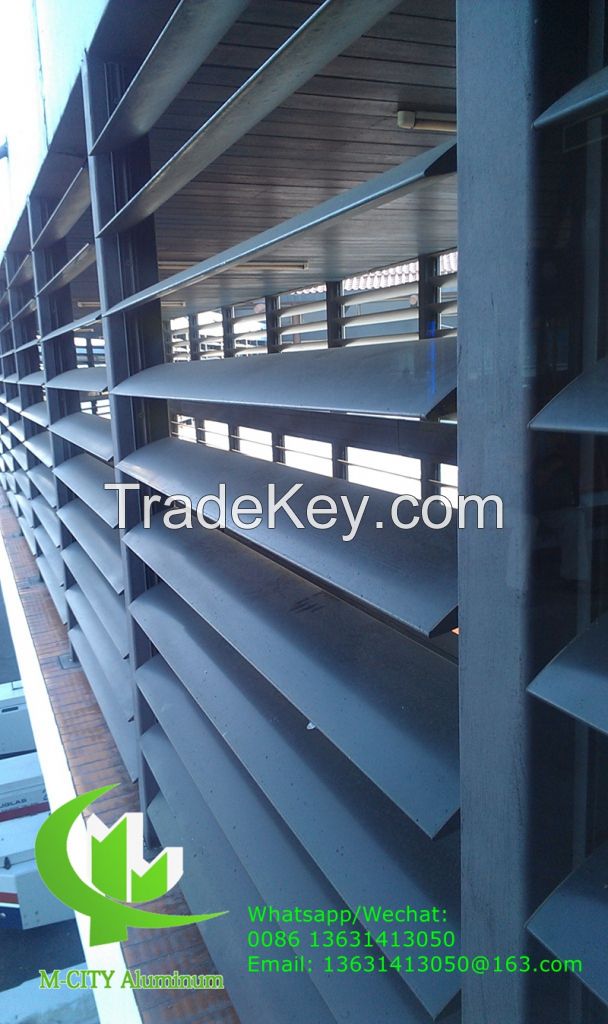 Aluminum Louver Vertical pattern Aerofoil series