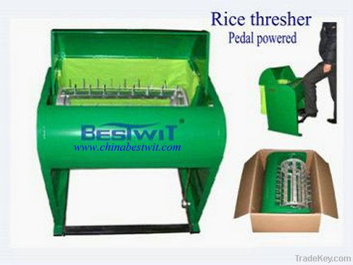 Rice Thresher by pedal powered