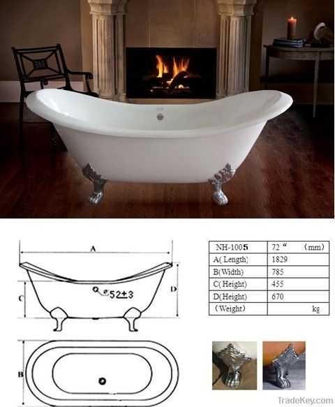 antique clawfoot bathtub