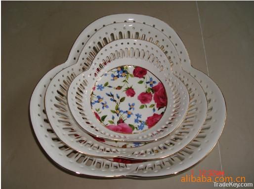 Ceramic art, sculpture, applique, luxury hotels ornamental porcelain