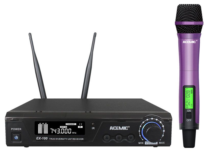 ACEMIC True Diversity Wireless Microphone System(EX-100)