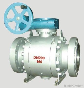 Worm Gear Device Forging Trunnion Ball Valve