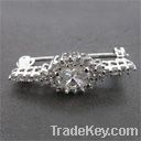 Fashion 925 sterling silver brooch with cz