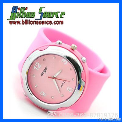 Silicone Slap on Wrist Watch