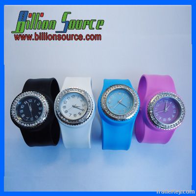 Silicone Slap on Wrist Watch