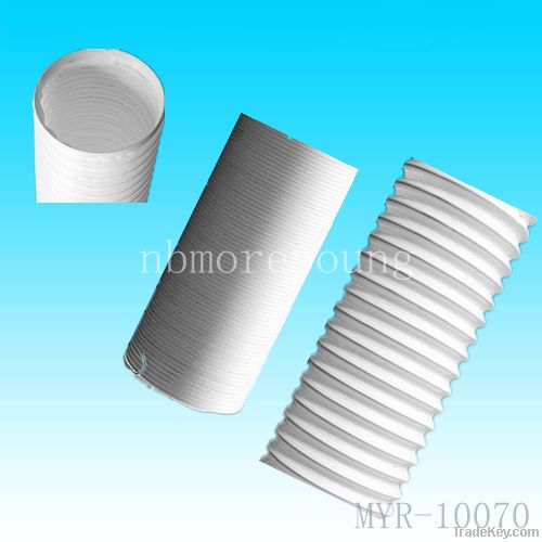 Wire wound corrugated pipe