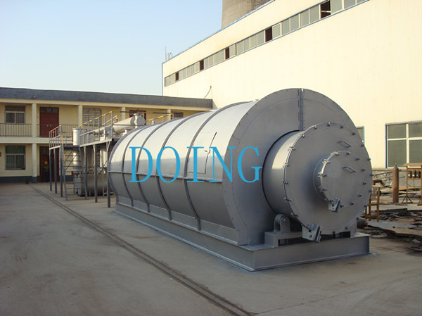 waste tire pyrolysis to oil machine