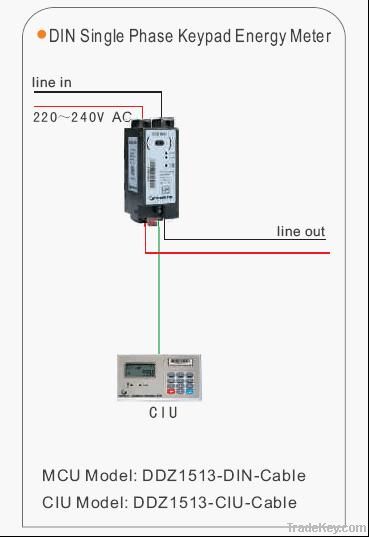 1 phase prepayment energy meter