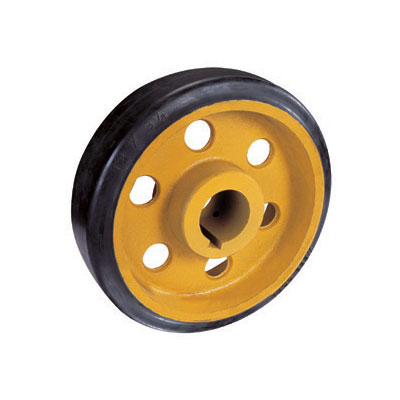 Rubber Tread Cast Iron Wheels