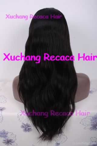 Human hair full lace wigs