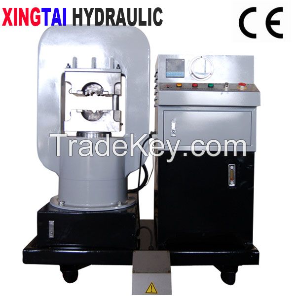 Hydraulic steel wire rope press machine