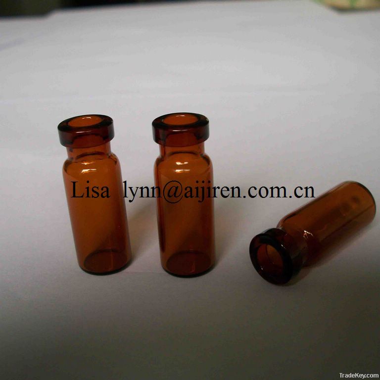 V1135 2 ml wide opening crimp-top vial, amber