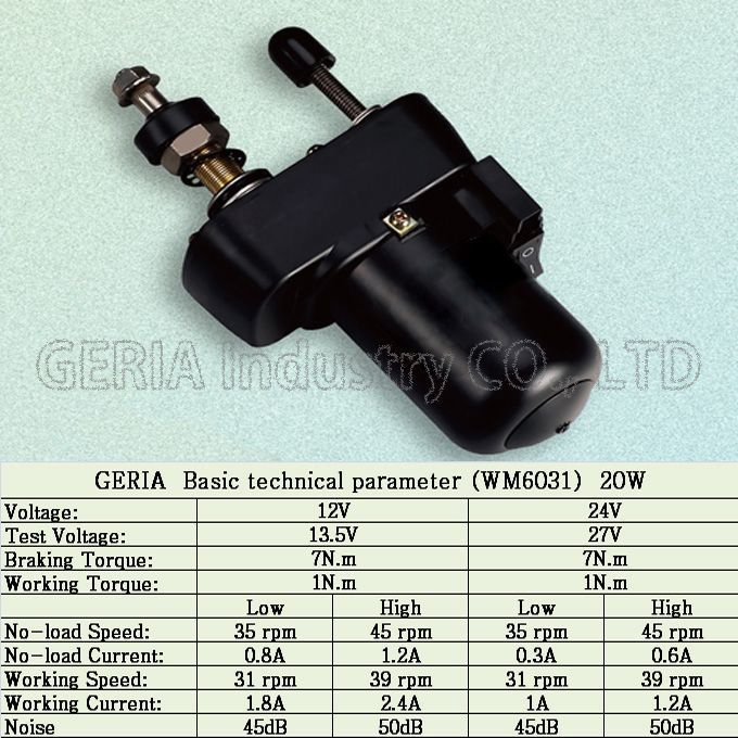 WIPER MOTOR (for bus/trian/marine/truck wiper)