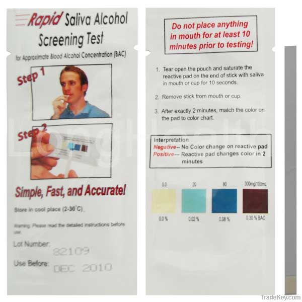 Saliva Alcohol Test