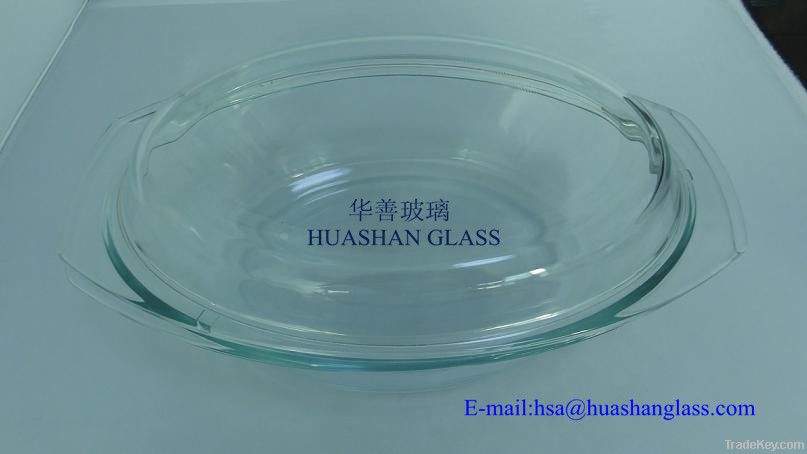 glass casserole with lid