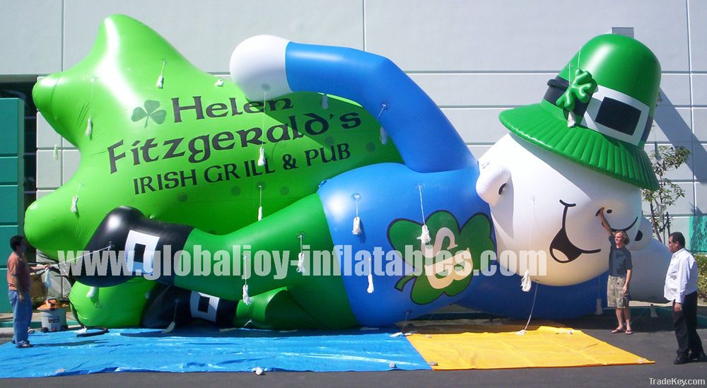 Outside lovely inflatable advertising human cartoon