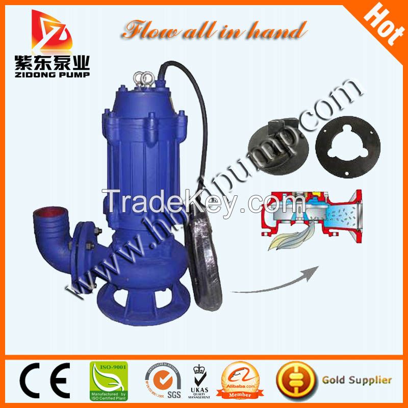 WQ electric submersible vertical sewage pump