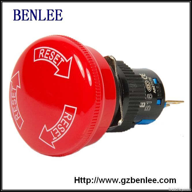 Emergency stop button switch