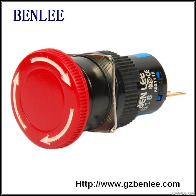 Emergency stop button switch