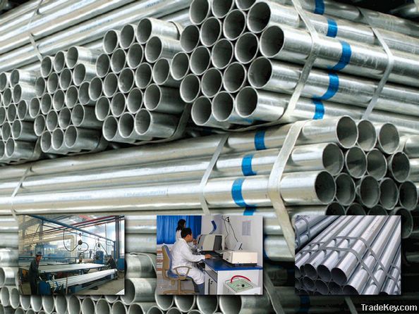 erw galvanized steel pipe/tube