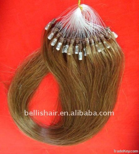 2011 hotsale micro loop remy hair extension silky straight wholesale