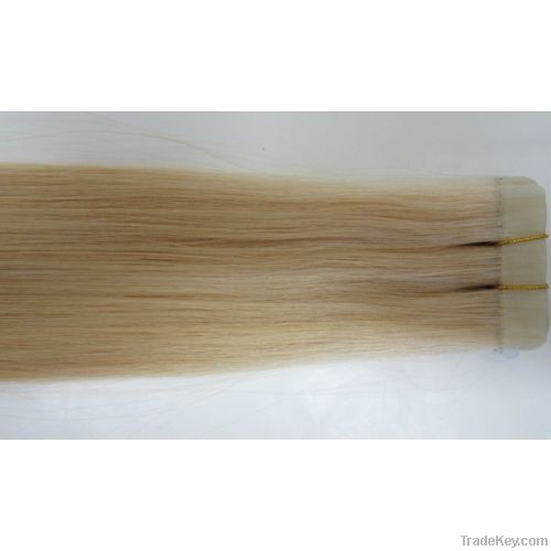 2012 Hotsale Best Quality PU Remy Tape Hair Extension Skin Weft