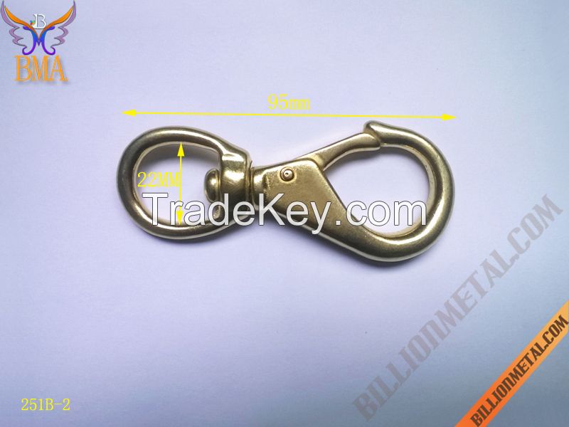 Solid Brass Harness Eye Trigger Snap Hook for Bag(251B-2)