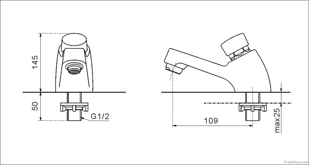 Time-lapse faucet