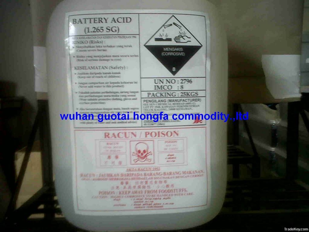 battery sulfuric acid