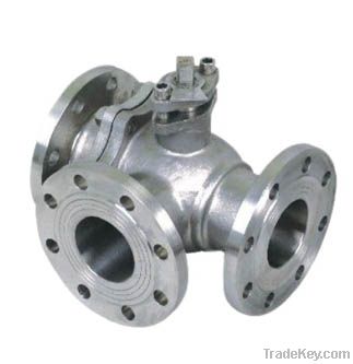 3 way flange ball valve