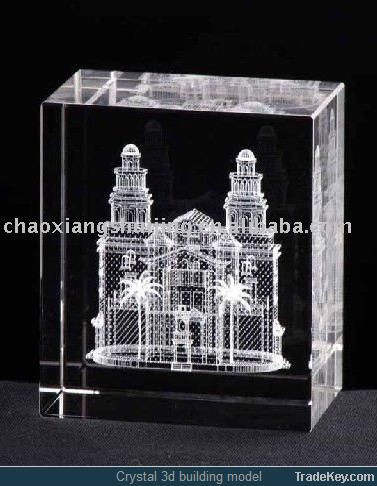 3D laser crystal engraving