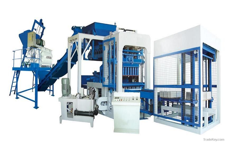 Full automatic concrete block making machine