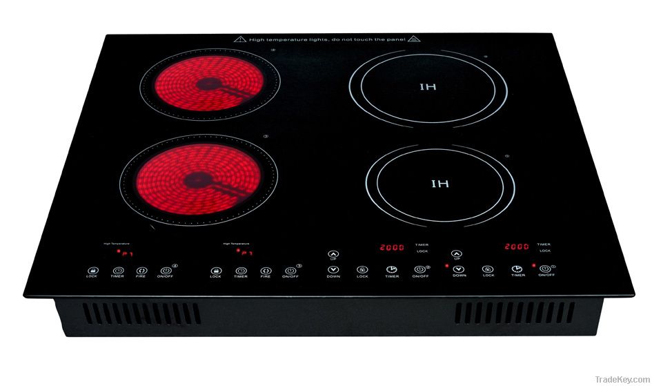 2 burner inductio cooker & 2 burner infrared cooker