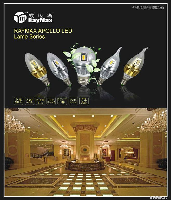 Dimmable led candle bulb, dimmable led bulb, e27 led bulb light