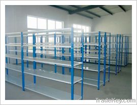 Slotted angle steel shelving