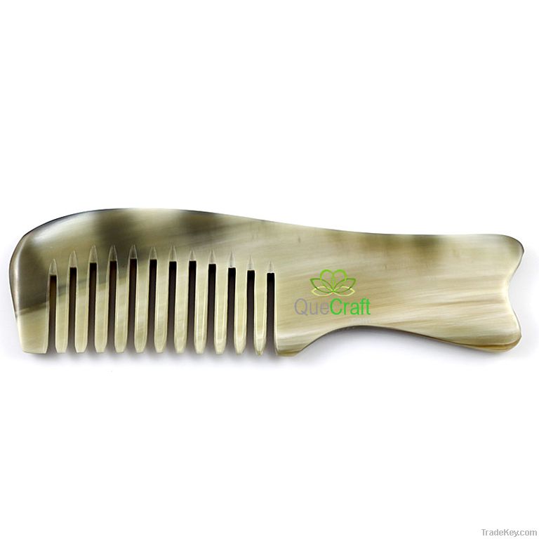 Exquisite Handmade Organic Horn Hair Comb