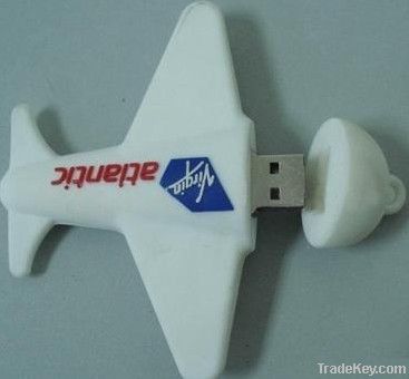 plane usb drive , PVC plane usb flash drive , popular gift, OEM usb key