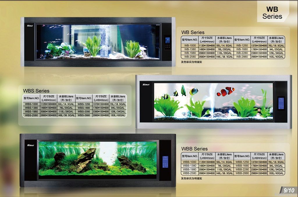 Wall Aquarium, wall-mounted aquarium