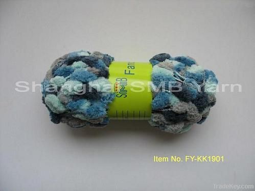 hand knitting yarn, pompom yarn, fancy yarn